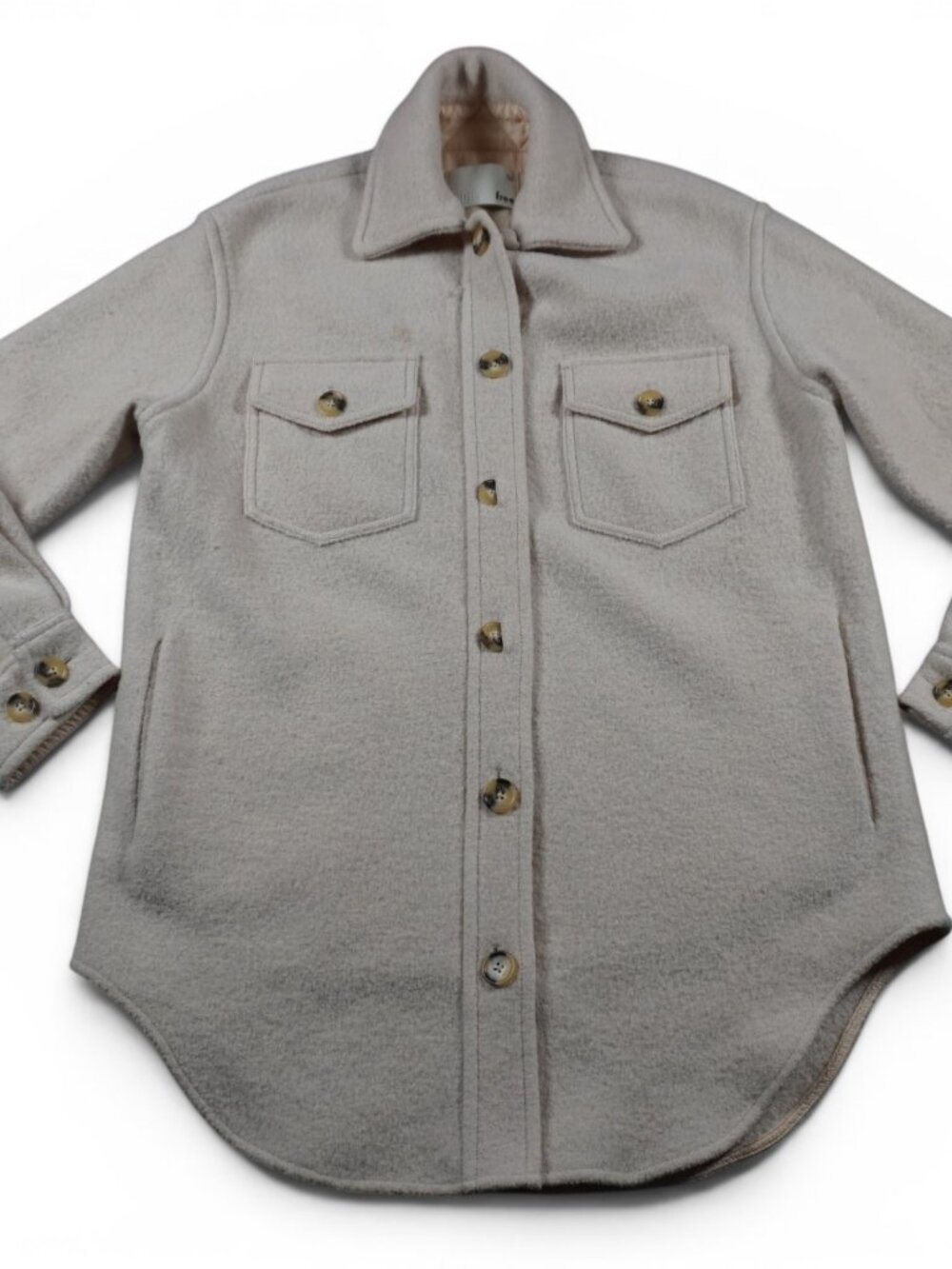 Wilfred Free The Ganna shirt Jacket Small Pearl Ivory Shacket